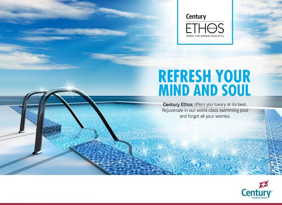 Refresh your mind and soul in world class swimming pool at Century Ethos